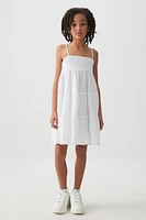 Ardene Kids Smocked Top Tiered Dress in | Size | 100% Cotton