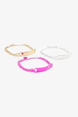 Ardene 3-Pack ID Chain Necklace