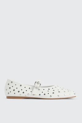 Ardene Studded Mary Janes in | Size | Faux Leather