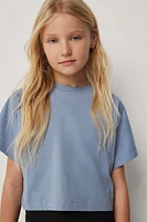 Ardene Kids Dolman T-Shirt in Medium Blue | Size | 100% Cotton