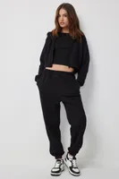 Ardene Solid Baggy Sweatpants in | Size | Polyester/Cotton | Fleece-Lined | Eco-Conscious