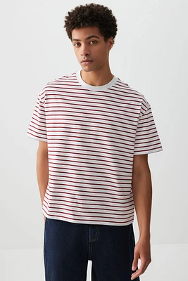 Ardene Man Printed Boxy T-Shirt For Men in | Size | 100% Cotton