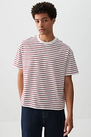 Ardene Man Printed Boxy T-Shirt For Men in | Size | 100% Cotton
