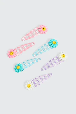 Ardene Kids 6-Pack Daisy Hair Snaps