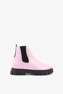 Ardene Kids Chelsea Boots in Light Pink | Size