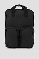 Ardene Kids Canvas Backpack in Black