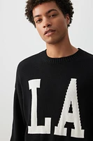 Ardene Man Graphic Crew Neck Sweater For Men in | Size | 100% Cotton