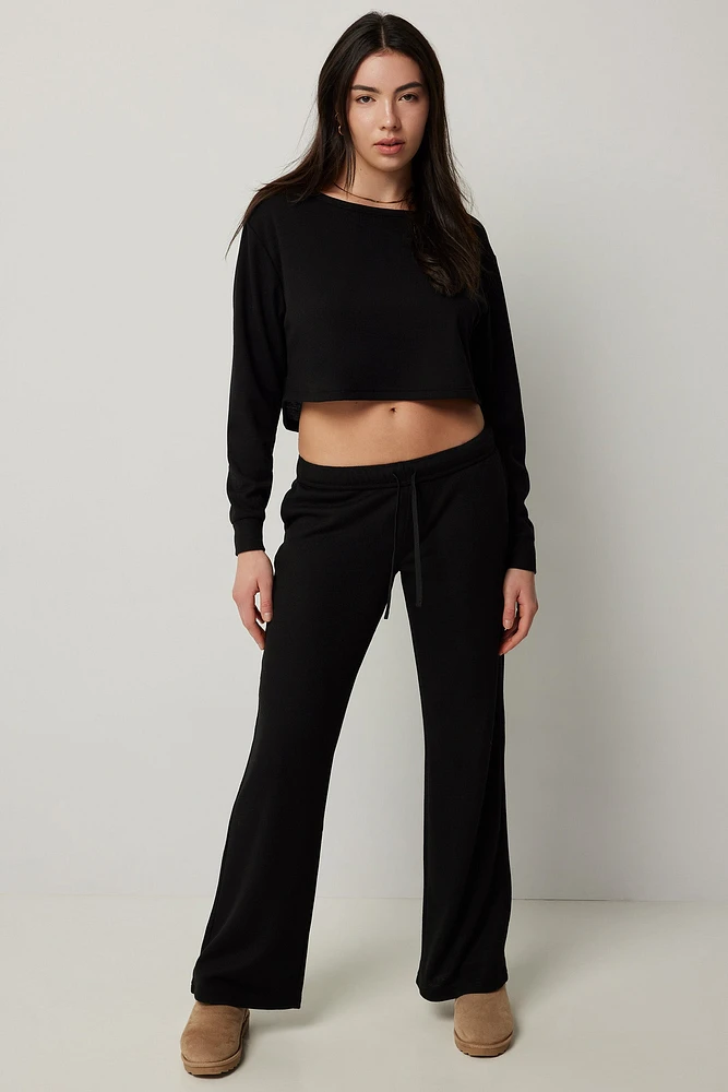 Ardene Waffle Knit Lounge Pants in | Size | Polyester/Spandex