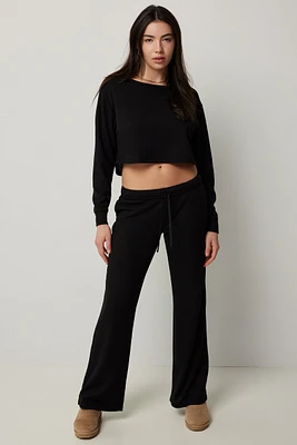 Ardene Waffle Knit Lounge Pants in | Size | Polyester/Spandex