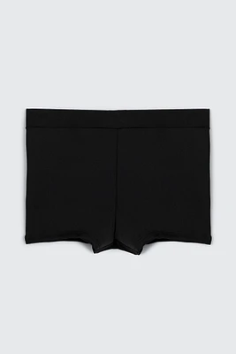 Ardene Kids Swim Shorts in Black | Size | Polyester/Nylon/Elastane | Microfiber