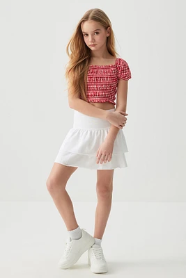 Ardene Kids Short Tiered Skirt in | Size | Spandex/Cotton