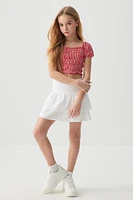 Ardene Kids Short Tiered Skirt in | Size | Spandex/Cotton