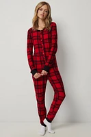 Ardene Festive Print Onesie PJ in | Size | Polyester/Elastane | Eco-Conscious