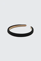 Ardene Solid Headband in Black | Polyester