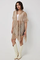 Ardene Paisley Kimono in Beige