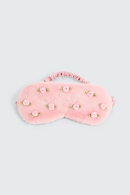 Ardene Rose Sleep Mask in Light Pink