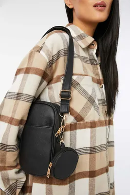 Ardene Faux Leather Mini Crossbody Bag in | Faux Leather/Polyester