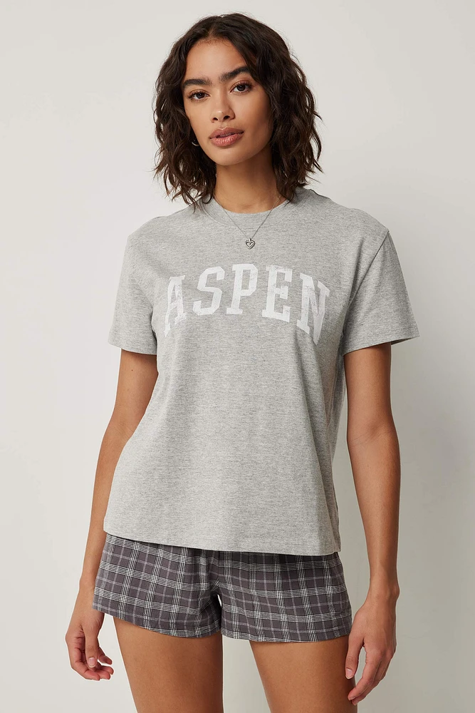 Ardene Destination T-Shirt in | Size | 100% Cotton