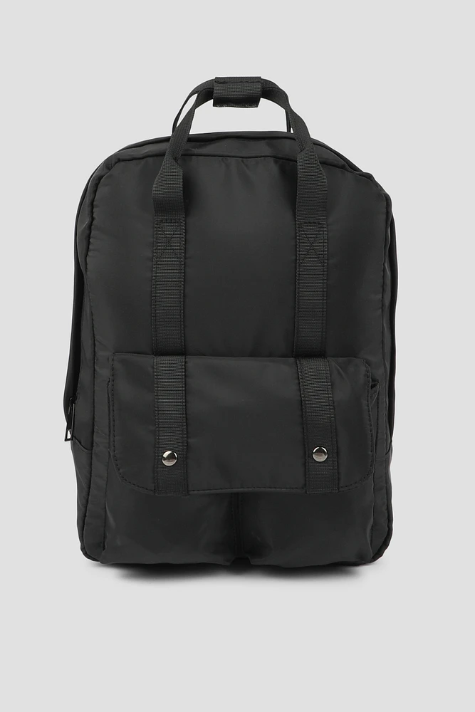 Ardene Nylon Backpack in Black | Polyester/Nylon | Eco-Conscious