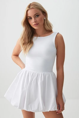 Ardene Mini Bubble Dress in | Size | Polyester/Cotton/Elastane