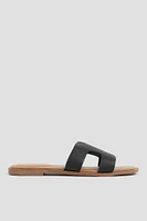 Ardene H-Strap Sandals in | Size | Faux Leather | Eco-Conscious