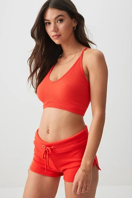 Ardene Basic Open Back Ultra Crop Tank Top in | Size | Nylon/Elastane