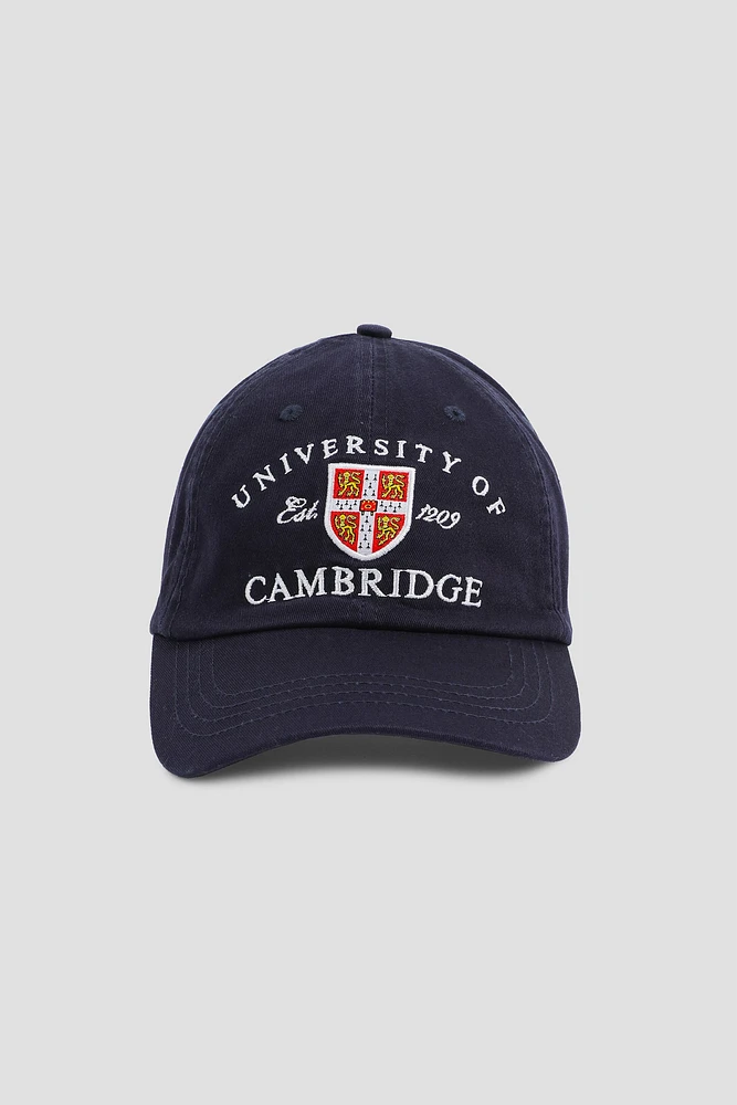 Ardene Cambridge Cap in Dark Blue | Cotton