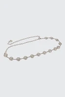 Ardene Medallion Chain Belt in Silver