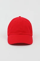 Ardene Canvas Cap in Red | 100% Cotton