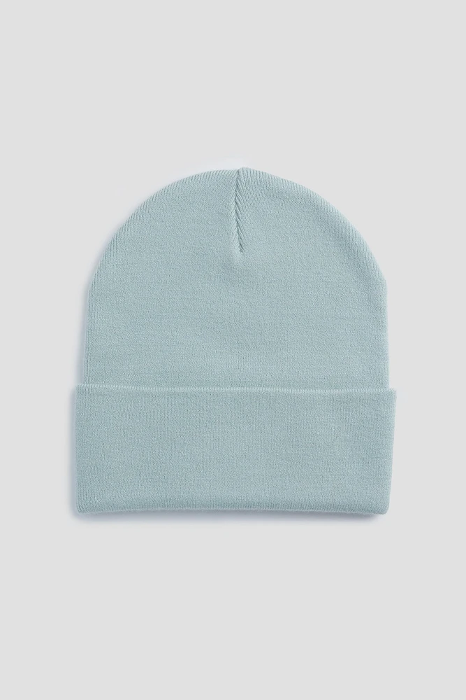 Ardene Super Soft Solid Beanie in Light Blue | Polyester/Elastane