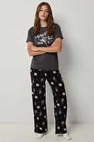 Ardene Printed Plush PJ Pants | Size | 100% Recycled Polyester | Eco-Conscious