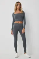 Ardene Seamless Ribbed Leggings in | Size | Elastane/Polyamide