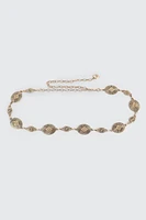 Ardene Medallion Chain Belt in Gold