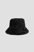 Ardene Faux Fur Bucket Hat in | Polyester