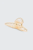 Ardene Seashell Hair Claw in Gold