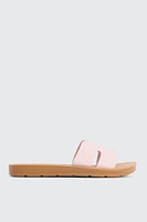 Ardene H-Strap Sandals in Light | Size | Faux Leather | Eco-Conscious