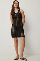 Ardene Crochet Dress Cover Up in | Polyester