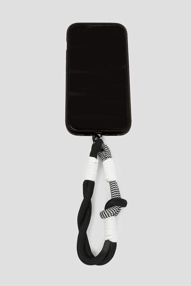 Ardene Phone Cord Wristlet in Black