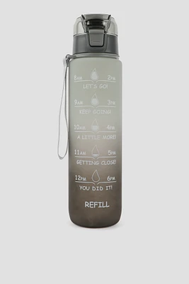 Ardene Ombre Water Bottle in Dark Grey