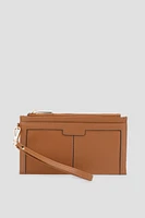 Ardene Chevron Flat Wallet in | Faux Leather/Polyester