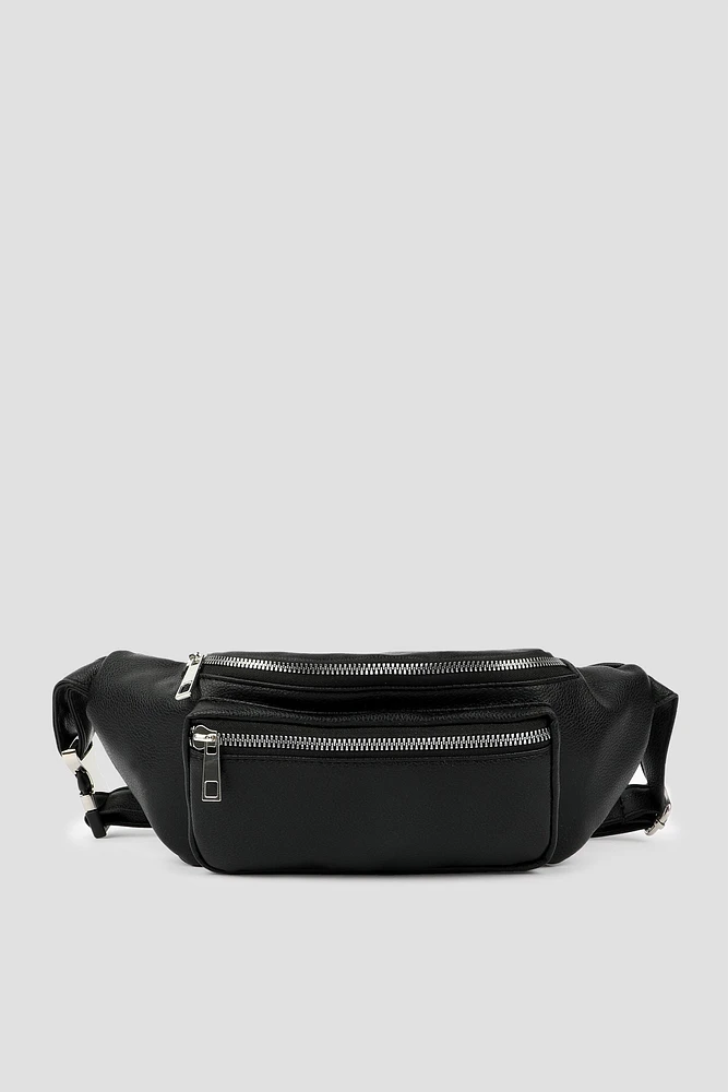 Ardene Faux Leather Fanny Pack in | Faux Leather/Polyester