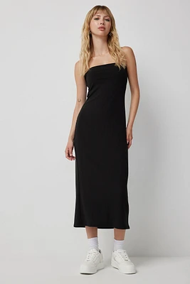 Ardene Maxi Strapless Dress in Black | Size 2XS | Polyester/Elastane/Viscose