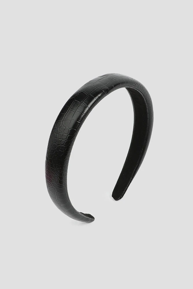 Ardene Faux Leather Headband in