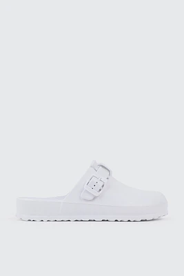 Ardene Clogs Sandals in White | Size