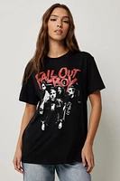 Ardene Fall Out Boy Graphic T-Shirt in Black | Size | 100% Cotton