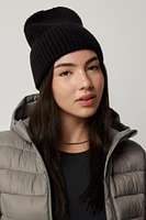 Ardene Wide Cuff Ribbed Beanie in | Polyester/Elastane/Polyamide