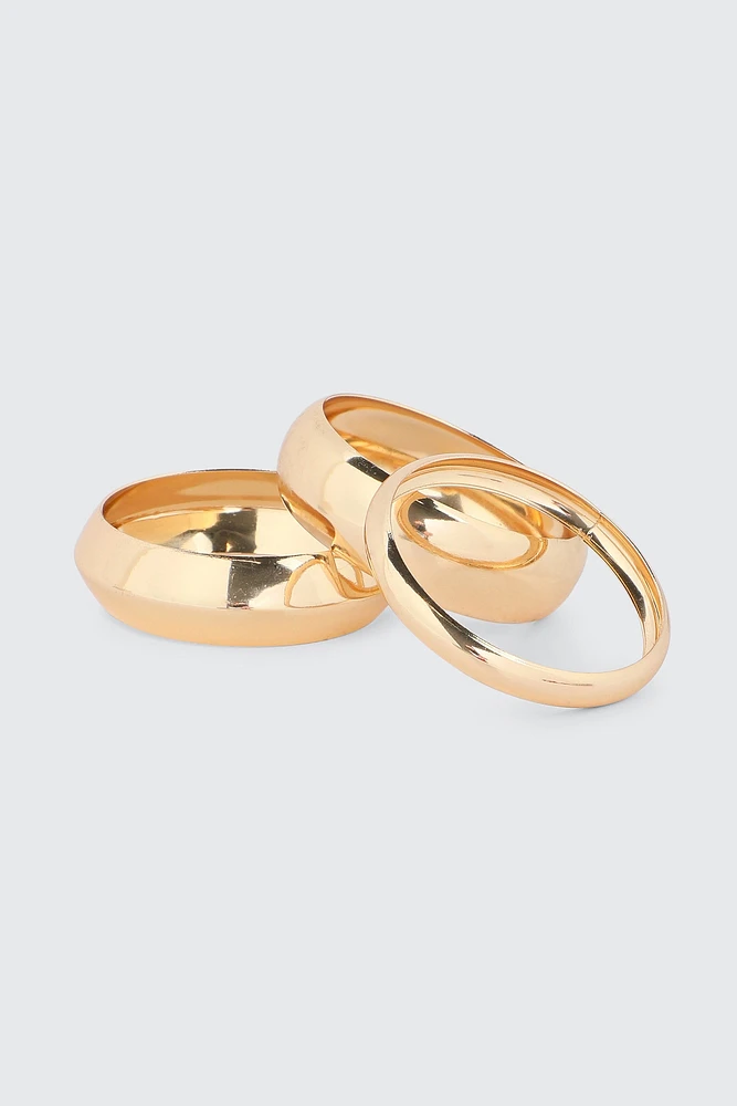 Ardene 3-Pack Gold Bangles