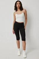 Ardene Crop Leggings in Black | Size | Polyester/Spandex