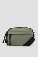 Ardene Nylon Fanny Pack with Multiple Pockets in Khaki | Eco-Conscious