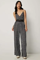 Ardene Crochet Waist Wide Leg Jumpsuit | Size | Rayon